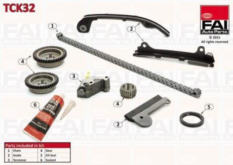 FAI Ланцюг ГРМ, комплект Fischer Automotive One (FA1) TCK32