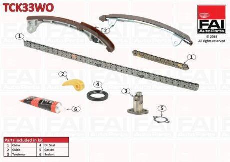 FAI Ланцюг ГРМ, комплект Fischer Automotive One (FA1) TCK33WO