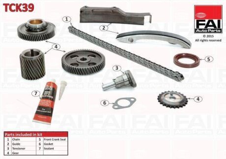 Комплект ланцюгів привода Fischer Automotive One (FA1) TCK39