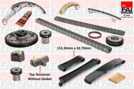 FAI NISSAN К-т цепи (полный) привода ГРМ X-Trail 2,2Di 01-, Pathfinder 2.5dCi 05-, Navara Fischer Automotive One (FA1) TCK42