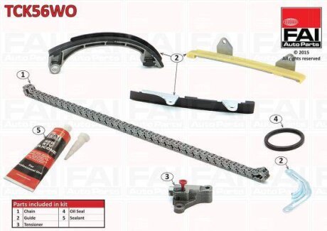 FAI TOYOTA К-кт цепи ГРМ Yaris 1.0 -05 Fischer Automotive One (FA1) TCK56WO