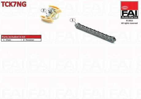 FAI Ланцюг ГРМ, комплект Fischer Automotive One (FA1) TCK7NG