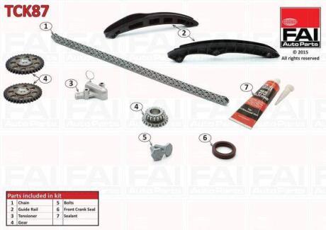 Ланцюг ГРМ, комплект Fischer Automotive One (FA1) TCK87