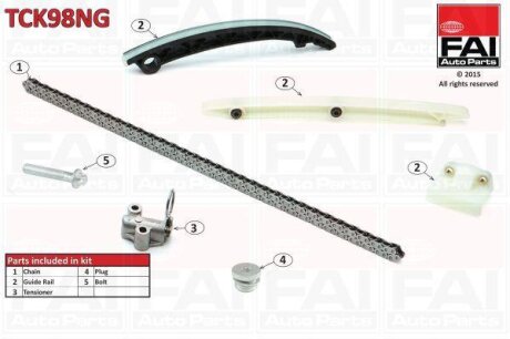Комплект ланцюгів привода Fischer Automotive One (FA1) TCK98NG