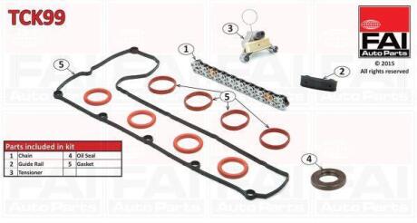 FAI Ланцюг ГРМ, комплект Fischer Automotive One (FA1) TCK99