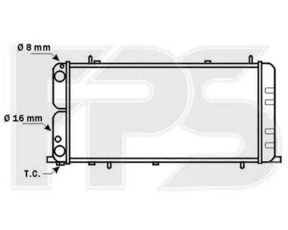 Радіатор охолоджування FPS 12 A836