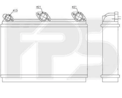 Радіатор пічки FPS 14 N103