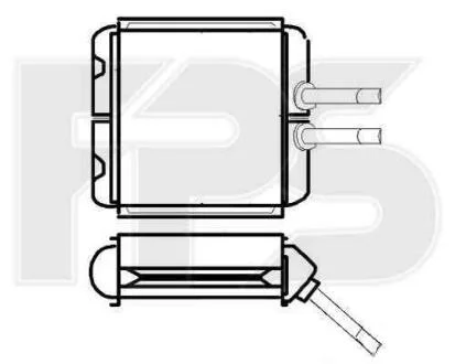 Радіатор пічки FPS 22 N73