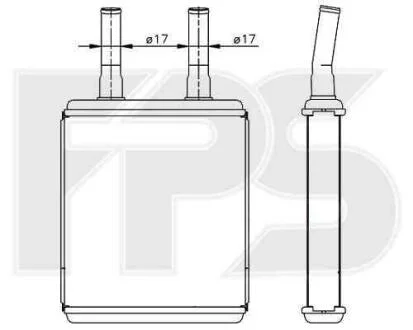 Радіатор пічки FPS 32 N68