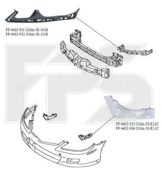 Кріплення бампера FPS 4403 933