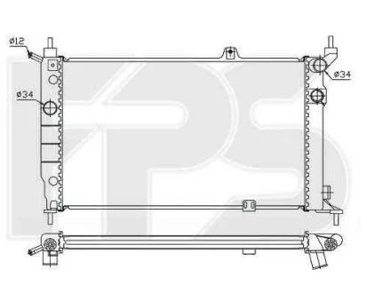 Радіатор охолоджування FPS 52 A258-P