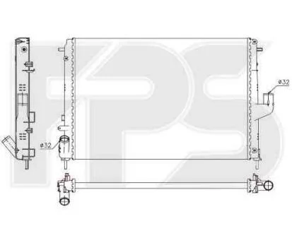 Радіатор охолодження FPS 56 A145