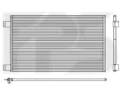 Радіатор кондиціонера Trafic 2.5CDTI. Kangoo 1.5dci/1.6і FPS 56 K30