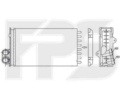 Радіатор пічки FPS 56 N48
