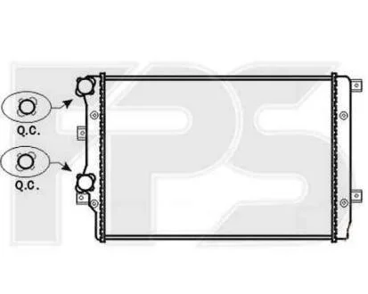 Радіатор охолоджування FPS 62 A470