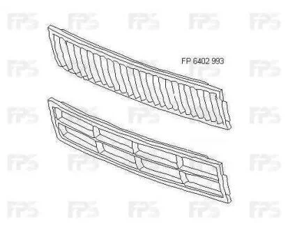 Решітка пластикова FPS 6402 993
