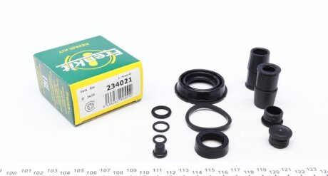 Ремкомплект гальмівного супорта TOYOTA Yaris 05-12, Yaris 11-18, HONDA Civic FB/FG 11-17, Civic FC/FK 15-, MINI Cooper R50 00-06 FRENKIT 234021