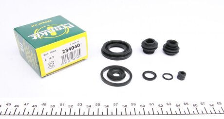 Ремкомплект гальмівного супорта HYUNDAI Veloster FS 11-18, i-30 GD 12-17, ix20 JC 10-19, KIA Soul PS 14-19, Picanto TA 11-18 FRENKIT 234040