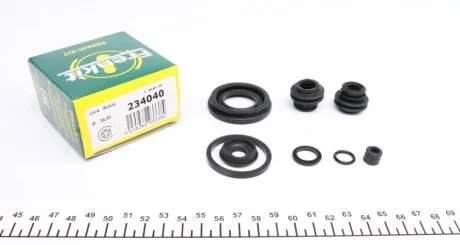 Ремкомплект гальмівного супорта HYUNDAI Veloster FS 11-18, i-30 GD 12-17, ix20 JC 10-19, KIA Soul PS 14-19, Picanto TA 11-18 FRENKIT 234040