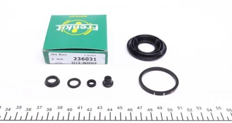 Ремкомплект гальмівного супорта TOYOTA Corolla 02-07, Auris E150 06-12, FIAT Grande Punto 05-10, OPEL Corsa D 06-15 FRENKIT 236031