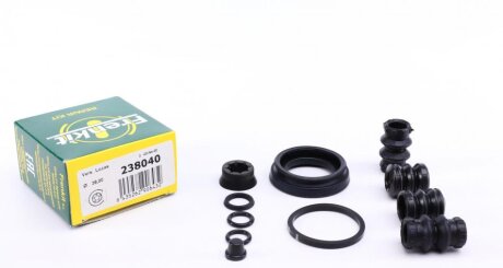 Ремкомплект гальмівного супорта VW Sharan 95-10, Golf IV 97-03, Passat B3-B4 88-96, Golf III 91-98, Polo 94-01, AUDI A6 94-97, 80 91-95, A4 95-01, FORD Galaxy 94-06, SEAT Toledo I 91-99, Alhambra 96-10, Ibiza 93-02, VOLVO V40 96-04, S40 95-04 FRENKIT 238040