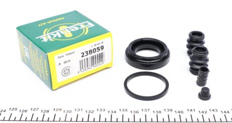 Ремкомплект гальмівного супорта NISSAN Navara D40 05-15, Pathfinder R51 04-14, SUBARU Impreza 07-11, Legacy 09-14, Outback 09-14, Forester 08-13, Legacy 03-09, Outback 03-09, Forester 13-18, XV 11-17 FRENKIT 238059
