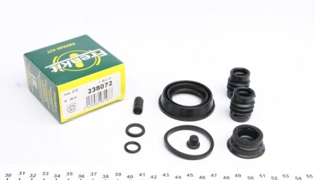 Ремкомплект гальмівного супорта OPEL Astra J 10-15, Zafira C 11-19, Mokka 12-19, Cascada 13-19, Ampera 11-15, CHEVROLET Cruze 09-17, Volt 10-15, Aveo T300 12-17, Tracker 13-20, Trax 13-16 FRENKIT 238072