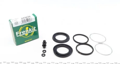 Ремкомплект гальмівного супорта MERCEDES-BENZ CLK W208 97-02, C-Class W203 00-07, E-Class W210 94-03, E-Class W124 84-95, SLK R170 96-04, JAGUAR XJ 03-09, XJ 97-03 FRENKIT 242020