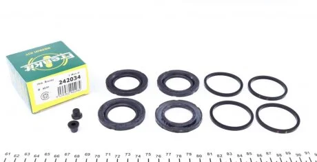 Ремкомплект гальмівного супорта BMW X5 E70 07-13, X5 F15 13-18, X6 E71 08-14, X6 F16 14-20, ALFA ROMEO 159 05-11, Brera 05-10 FRENKIT 242034