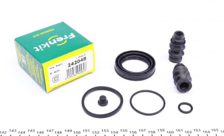 Ремкомплект гальмівного супорта PEUGEOT 308 (T9) 13-, 5008 17-, 3008 16-, 508 18-, CITROEN C4 Picasso 13-18, C4 Spacetourer 18-22, C5 Aircross 17-, DS7 17-, OPEL Grandland 17-, DS 7 Crossback 17- FRENKIT 242048