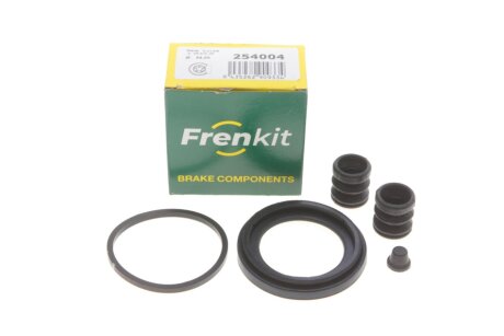 Ремкомплект гальмівного супорта VW T4 90-03, AUDI A4 04-08, SKODA Felicia 94-01, SEAT Toledo I 91-99, FIAT Punto 93-99, MERCEDES-BENZ 190 (W201) 82-93, PEUGEOT 306 93-02, CITROEN ZX 92-98, VOLVO 480 86-95, LAND ROVER Freelander 96-06, ALFA ROMEO GTV FRENKIT 254004