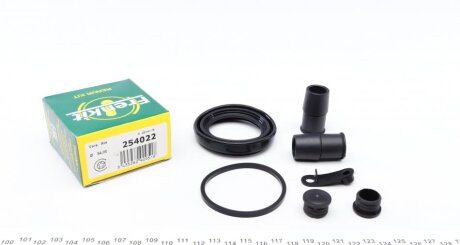 Ремкомплект гальмівного супорта переднього VW Caddy III 04-15, Polo 02-09, AUDI A3 03-12, A3 96-03, SKODA Octavia A5 04-13, Octavia Tour 96-10, RENAULT Logan 04-13, SEAT Altea 04-09, Toledo III 04-09, LANCIA Delta 93-99, DACIA Logan 04-12 FRENKIT 254022
