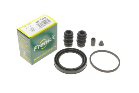 Ремкомплект гальмівного супорта переднього TOYOTA Corolla 07-13, Avensis 03-10, Corolla 13-18, FORD Mondeo III 00-07, FIAT Stilo 01-10, Bravo 07-16, PEUGEOT 308 (T7) 07-19, 308 (T9) 13-, 3008 09-16, OPEL Corsa D 06-15, JAGUAR X-Type 01-09, ALFA ROMEO FRENKIT 257038