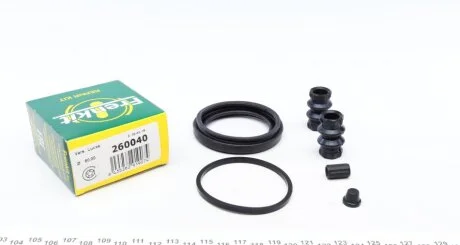 Ремкомплект гальмівного супорта переднього FIAT Scudo 95-07, Ulysse 02-10, PEUGEOT 807 02-14, Expert 95-07, CITROEN Jumpy 95-07, C8 02-14, LANCIA Thesis 02-09, Phedra 02-10 FRENKIT 260040