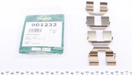 Пружина гальмівних колодок комплект VW T4 90-03, Sharan 95-10, SEAT Alhambra 96-10, MERCEDES-BENZ C-Class W203 00-07 FRENKIT 901232