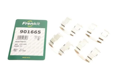 Комплект приладдя, накладка дискового гальма FRENKIT 901665