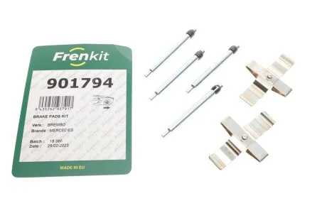 Комплект приладдя, накладка дискового гальма FRENKIT 901794