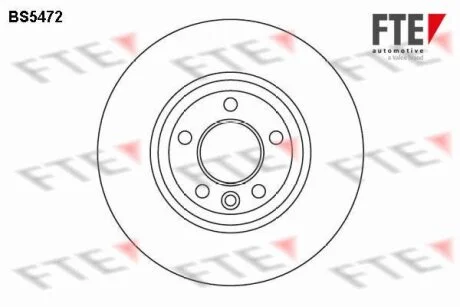 Диск гальмівний (передній) FTE BS5472