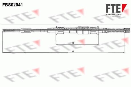 Тросовий привод, стоянкове гальмо FTE FBS02041
