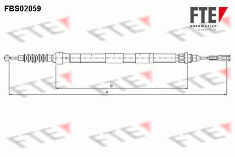 Тросовий привод, стоянкове гальмо FTE FBS02059