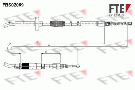 Тросовий привод, стоянкове гальмо FTE FBS02069