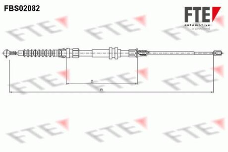 Трос, стояночная тормозная система FTE FBS02082