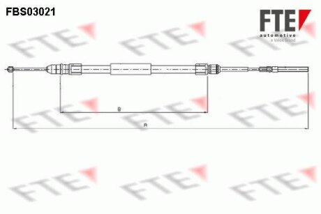 Тросовий привод, стоянкове гальмо FTE FBS03021
