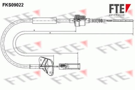 Тросовий привод, привод зчеплення FTE FKS09022