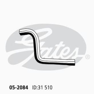 Патрубок системи охолодження гумовий Gates 05-2084