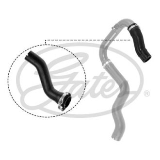 (4177-10480) Патрубок турбіни TURBO HOSE Gates 09-0480