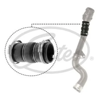 Патрубок повітряний RENAULT CLIO 1.5 dCi 12-, CAPTUR 1.5 dCi 13- Gates 09-1299