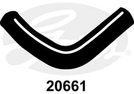 (4275-) Патрубок системи охолодження Gates 20661
