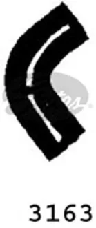 (4275-13163) Патрубок системи охолодження Gates 3163