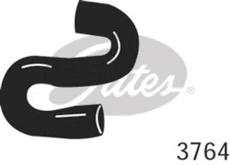 (4275-13764) Патрубок системи охолодження Gates 3764